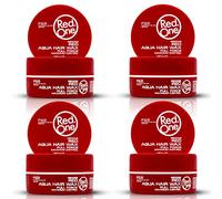 RedOne Cire Aquatique Coiffante Rouge 150 ml | Contrôle des bords | Ultra-tenue | Cire capillaire pour hommes et femmes | Parfum Fraise | Contrôle maximum | Lot de 4