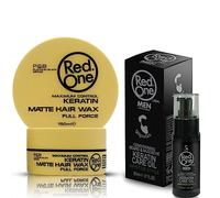 Redone Cire Capillaire Matte à la Kératine 150 ml | Redone Huile de Barbe Et Moustache à la Kératine 50 ml