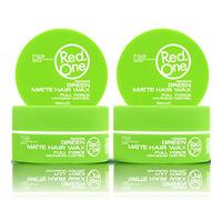 Redone Cire coiffante mate - Vert - 150 ml - Aspect mat - No Shine Wax - Ultra tenue - Cire capillaire pour homme et femme - Parfum coco - Contrôle maximal - 2 pots de cire - Lot de 2