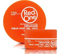 RedOne Coiffage Aqua Wax Orange 150 ml | Forte Tenue l Gel Pour Les Cheveux | Ultra-tenue | Pour Hommes et Femmes | Parfum Melon | Contrôle Maximum