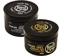 Redone Gel coiffant à la Argan & Keratine 450ml | Look Brillant | Ultra-tenue | Avec Vitamine A&E | Gel pour les cheveux pour hommes et femmes | Parfum Keratin & Argan | Contrôle Maximal Lot de 2