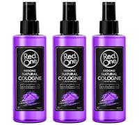 RedOne Lot de 3 sprays après-rasage Natural Barber Cologne - Undulation 3 x 150 ml - Parfum longue durée - Produit de soin de qualité supérieure