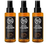 Redone Lot de 3 sprays après-rasage Natural Barber Cologne - Volcanique 3 x 150 ml - Parfum longue durée - Produit de soin de qualité supérieure