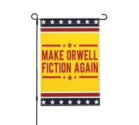 Redonner À Orwell Toute Sa Dimension Fictionnelle Libertarien Orwellien 1984 Bannière Avec Œillets Drapeau De Jardin Double Face Drapeau De Cour Pour Fêtes Intérieure Extérieure 30X45cm