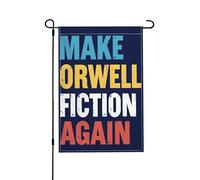 Redonner À Orwell Toute Sa Dimension Fictionnelle Libertarien Orwellien 1984 Drapeaux Suspendre Drapeaux De Jardin Durable Drapeau De Jardin Pour Plage Fêtes Clubs 30X45cm