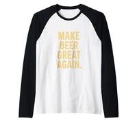 Redonnez de l'importance à la bière - Design de bière Amusant Cheers Brew Manche Raglan