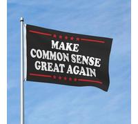 Redonnons Ses Lettres De Noblesse Au Bon Sens Bannière Décoratif Drapeaux Résistant Aux Intempéries Flag Pour Bar Jardin Pelouse 90X150Cm