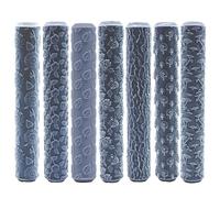 REDPALACE Crafts Lot de 7 rouleaux texturés en argile polymère pour modélisation en céramique, motifs décoratifs pour artisanat, idéal pour Warhammer, HeroQuest et plus | 78 mm x 12,5 mm