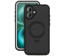 Redpepper Coque pour iPhone 16 Plus Intégrale Etanche IP68 Noir