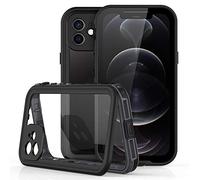 Redpepper IP68 Imperméable Coque pour iPhone 12 6,1-Pouces, Tout Le Corps Scellé Anti-Choc Anti-poussière sous-Marin Svelte TPU PC Robuste Housses, Prend en Charge la Charge sans Fil