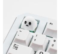 REDQIN Artisan Keycaps - Touches de touches en résine faites à la main pour clavier mécanique (Pauvre fantôme_01, Opaque)