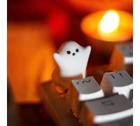 REDQIN Artisan Keycaps - Touches de touches en résine faites à la main pour clavier mécanique (petit fantôme féroce, opaque)