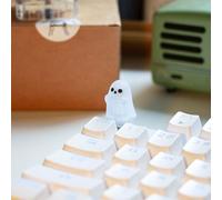 REDQIN Artisan Keycaps - Touches de touches en résine faites à la main pour clavier mécanique (petit fantôme, translucide)