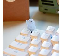 REDQIN Artisan Keycaps - Touches de touches en résine faites à la main pour clavier mécanique (petit fantôme féroce, translucide)