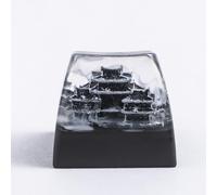 REDQIN Artisn Keycap - Touches personnalisées - Noir - Samourai japonais - Dojo japonais - Fait à la main - En résine - 1U - Pour clavier mécanique Cherry MX Switch FJ