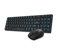 Redragon BS8773 Clavier Souris sans Fil 78 Mecanique Brown Bleu 2400DPI