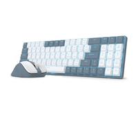 Redragon BS8773 Clavier Souris sans Fil 78 Mecanique Red Bleu 2400DPI