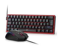 Redragon CB201 Combo Gaming avec câble 60 %-compact Disposition QWERTY espagnol Hot-Swap 20 modes RGB 5 niveaux dpi prédéfinis jusqu'à 8000 dpi par logiciel 11 boutons programmables Prise de vue