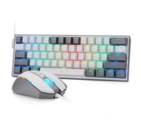 Redragon CB201 Ensemble Clavier Souris Gaming Filaire RVB Blanc