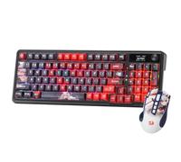 Redragon CB202AK Combo claviers et souris de jeu 3 modes Noir | Clavier 2,4 G BT avec câble RVB et souris Dragon Chant Switches Noir