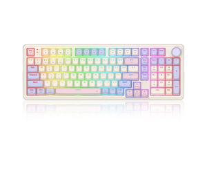 REDRAGON EISA 100 K768VI-WL clavier mécanique sans fil avec câble 1,5 m et connectivité Bluetooth