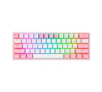 Redragon Fizz Pro K616 HotSwap Clavier mécanique 3 en 1 Blanc et Rose 60% | RED-K616-RGB