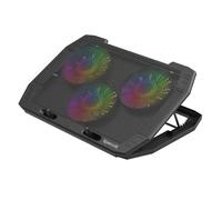 Redragon (GCP511) INGRID Support ventilé pour PC Portable Ordinateur jusqu'à 17"" - Retroéclairage RGB - 3 ventilateurs