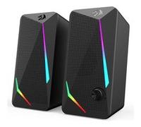 Redragon GS510 RGB Haut-parleurs PC 2x3W avec 4 Modes de rétroéclairage LED colorés, Alimentation USB et audio câble 3,5 mm G