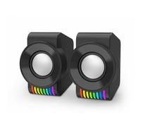 Redragon GS514 - Haut-parleur de jeu pour PC - 2.0 canaux stéréo - RVB dynamique - Basses de qualité supérieure et son cristallin - Alimentation USB avec un port de 3,5 mm