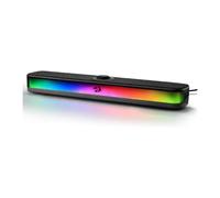 Redragon GS515 RGB barre de son de bureau 2.0 canaux haut-parleurs d'ordinateur stéréo pour ordinateur de bureau Bluetooth 5.3, alimenté USB-C/USB, noir