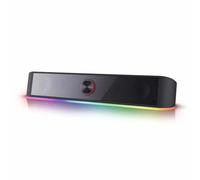 Redragon GS560 Adiemus RGB USB barre de son de bureau, haut-parleur d'ordinateur 2.0 canaux avec barre d'éclairage dynamique synchronisation/affichage audio-lumière-Noir