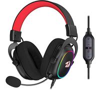 Redragon H510 Zeus Casque de Jeu Filaire - Son Surround 7.1 - Coussinets d'oreille en Mousse à mémoire - Pilotes 53 MM - Microphone détachable - Casque multiplateforme (RGB)