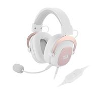 Redragon, H510W Zeus 2, Casque Jeux et Confortable, Audio Haute Définition + Basses puissantes, avec Microphone pour PC, Mobile, PS4, Son 7.1 + Logiciel téléchargeable Blanc