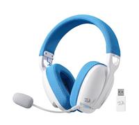 Redragon H878 Casque Gamer Tri Mode 24G BT Filaire Blanc Bleu