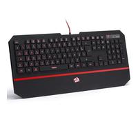 Redragon K502 Clavier Membrane Filaire AZERTY Silencieux | Touches Multimédia Dédiées Design Mince et Durable Compatible Ordinateur Idéal pour Joueurs Anti Conflit
