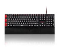 Redragon K505 Clavier Gaming, AZERTY Français, Rétroéclairage Arc-en-Ciel, 26 Touches Anti-Ghosting, Clavier Gaming Filaire, Clavier À Membrane, Intégration De Macros 5 Touches, Raccourcis Multimédia