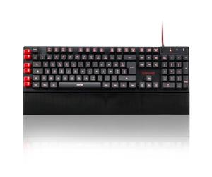 Redragon K505 Clavier Gaming, AZERTY Français, Rétroéclairage Arc-en-Ciel, 26 Touches Anti-Ghosting, Clavier Gaming Filaire, Clavier À Membrane, Intégration De Macros 5 Touches, Raccourcis Multimédia