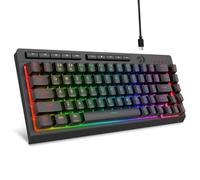Redragon K519 Clavier de jeu RVB filaire, touches macro supplémentaires intégrées, touches multimédia dédiées, anti-ghosting, rétroéclairage RVB, support logiciel, clavier à membrane silencieuse