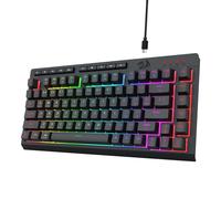 Redragon K524 Clavier de jeu RVB filaire, touches macro supplémentaires intégrées, touches multimédia dédiées, anti-ghosting, rétroéclairage RVB, support logiciel, clavier à membrane silencieuse