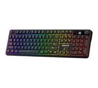 Redragon K526 Pro Clavier Gamer sans Fil Membrane 104 Touches LED Molette | Clavier sans fil membrane 104 touches sensation mecanique LED molette media interrupteurs lineaires support logiciel