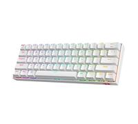 Redragon K530 Clavier 60% sans Fil BT 61 Touches Marron Blanc US