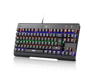 Redragon K561 TKL Clavier de Jeu mécanique, Clavier RGB, commutateurs mécaniques Bleus, Anti-ghosting, Design Portable, Clavier Filaire USB, Disposition AZERTY française - Noir