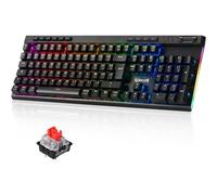 Redragon K580 Pro Clavier Gaming Mécanique Sans Fil AZERTY - RGB, Hot-Swap, Macro, Switchs Rouges Linéaires, Commandes Multimédias.