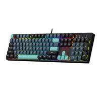 Redragon K582 SE Clavier de Jeu RVB Filaire - Clavier mécanique à 104 Touches - Prise remplaçable à Chaud améliorée - Kit d'amortissement du Bruit - Touches PBT de Couleurs mélangées, US Layout