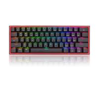 Redragon K616 Fizz PRO 60 % filaire 3 modes 2.4 GHz sans fil, clavier de jeu mécanique Bluetooth, interrupteur rouge linéaire, lecteur professionnel pris en charge
