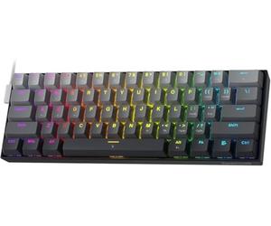 Redragon K617 Clavier de Jeu à déclenchement Rapide, Clavier mécanique Filaire à 60% avec 61 Touches, Interrupteur magnétique spécial, Point d'actionnement réglable, taux de requête 8 K Hz, US Layout