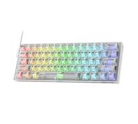 Redragon K617 SE 60% Wired RGB Gaming Keyboard, 61 Keys Compact Full-Transparent