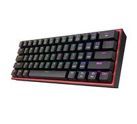 Redragon Clavier mécanique K617 Fizz – 60% 61 touches RGB filaire, commutateur linéaire Rode – Noir