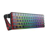 Redragon K617 HE Clavier de jeu à déclenchement rapide, 60 % 61 touches Clavier mécanique filaire avec actionnement hyper-rapide réglable, switch magnétique à effet Hall dédié, version PBT dégradé de
