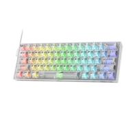 Redragon K617 SE 60% Wired RGB Gaming Keyboard, 61 Keys Compact Full-Transparent